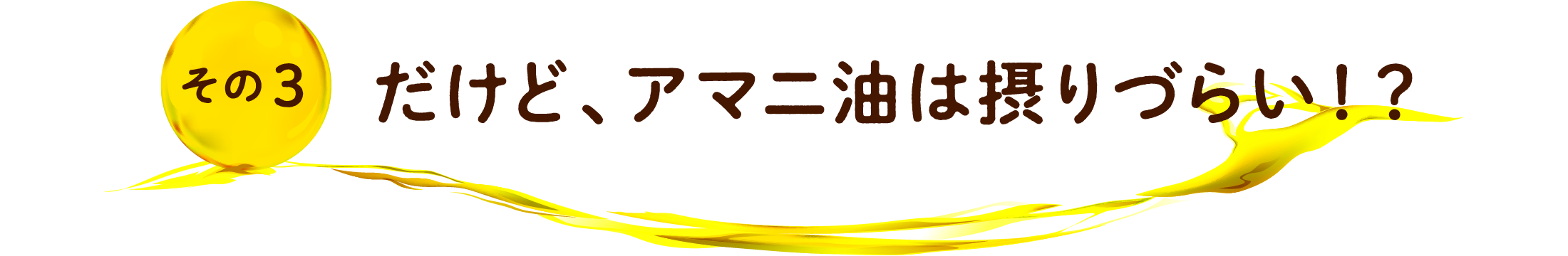 その3 だけど、アマニ油は摂りづらい!?